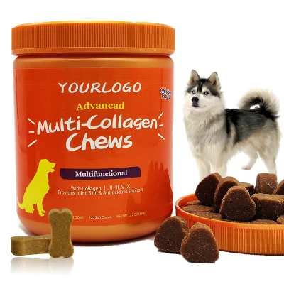 High Quality Multi-Collagen Natural Pet Nutrition Vitamin Supplements for Dogs