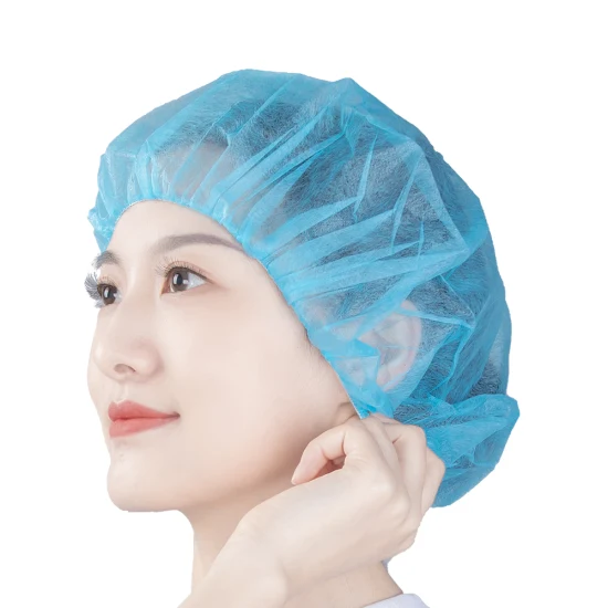 Health Care Sanitary Surgical Nurse Hair Net Disposable Bouffant Cap for Labs
